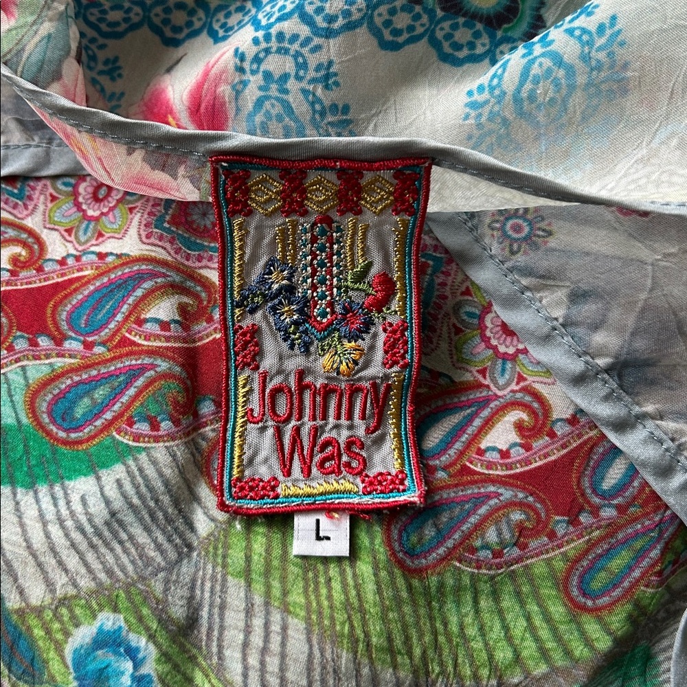 Johnny Was Boho floral patchwork Tunic - Picture 4 of 6